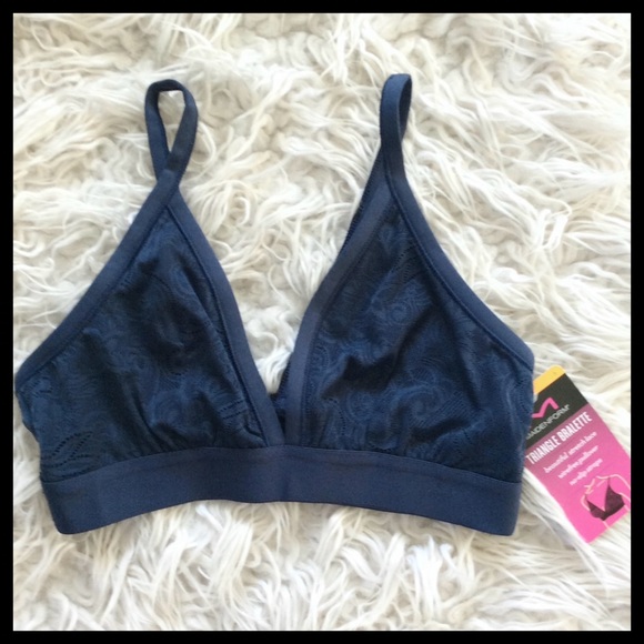 NWT Maidenform Lace Wireless Triangle Bralette - Picture 6 of 10